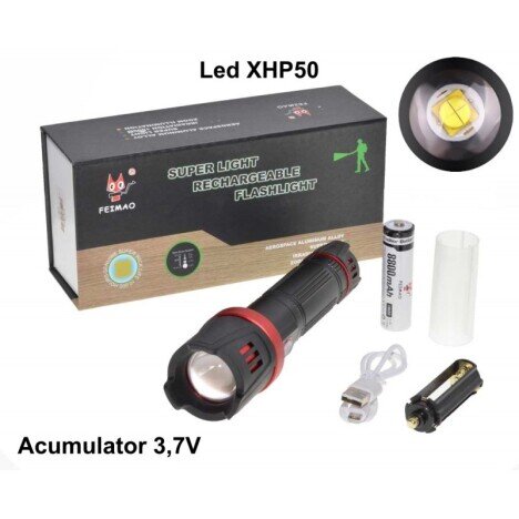 LANTERNA CU LED SUPER XHP 50